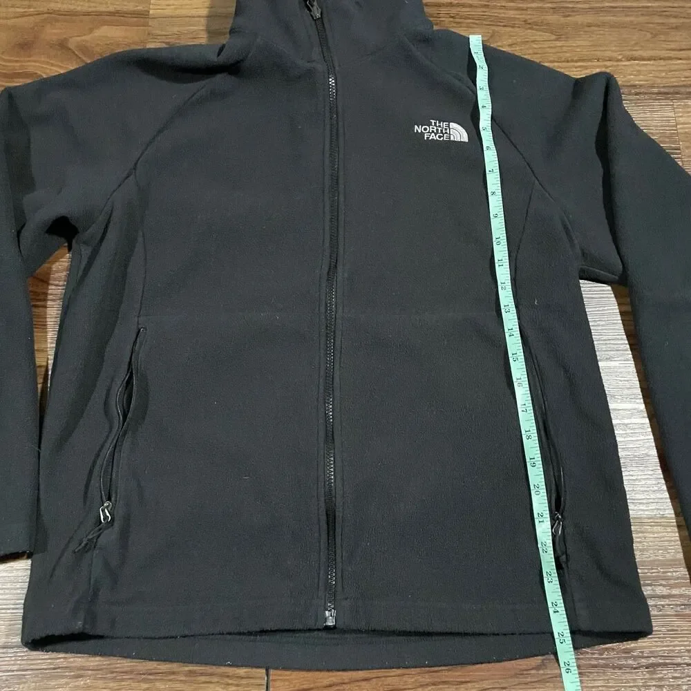 The North Face Jacket Full Zip Fleece Black Outdoor Hiking Classic Men's Size M